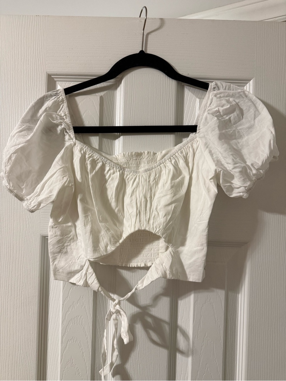 Reformation Keyhole Cutout Cropped Top